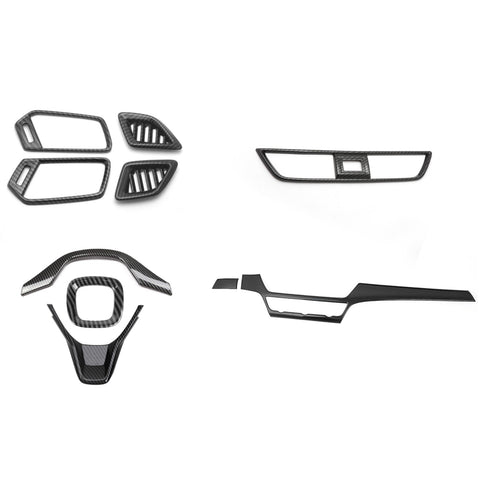 Carbon Fiber Black Steering Wheel Air Vent Frame Cover For Honda Accord 18-2022