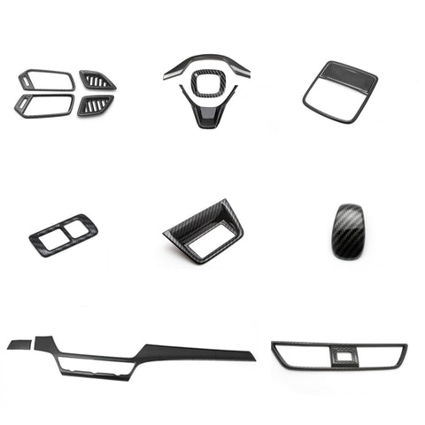 Carbon Fiber Look Gear Shift Knob Steering Wheel Cover For Honda Accord 18-22