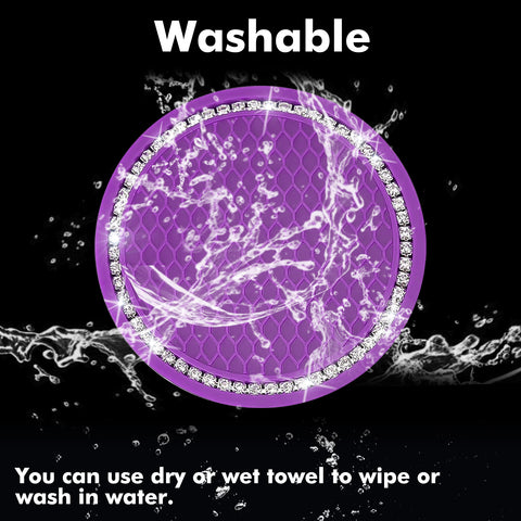 2.75 Inch Silicone Bling Car Cup Holder Insert Coaster Auto Interior Accessories