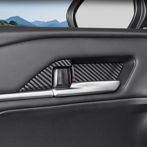 Carbon Fiber Pattern Interior Door Handle Bowl Cover For Toyota Camry 2025 2026