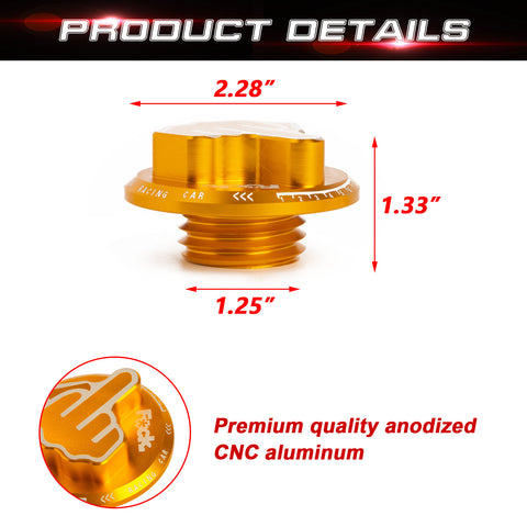 Aluminum Middle Finger Pattern Engine Oil Filler Fuel Filter Tank Cap Cover For Honda Acura