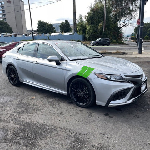 x xotic tech Fender Stripes Hash Marks KK Vinyl Decal Universal for Car Truck Sticker Racing Stripe 11"x23"