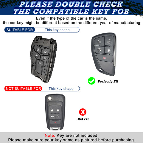 x xotic tech Mech Style Heavy Metal Key Fob Cover Compatible with Chevy Silverado 1500, GMC Sierra 1500 2022-2025, Chevrolet Tahoe 2024-2025, Zinc Alloy Key Case Protector Shell Keychain