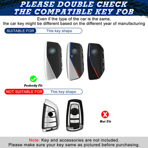 x xotic tech Soft Silicone Key Fob Cover Case Compatible with BMW X7 IX IX3 I5 M60 X1 X2 X3 X5 X6 XM I7 5 7 Series 740i 760i 2023 2024 2025 2026, Intelligent Car Side Button Smart Key Protector