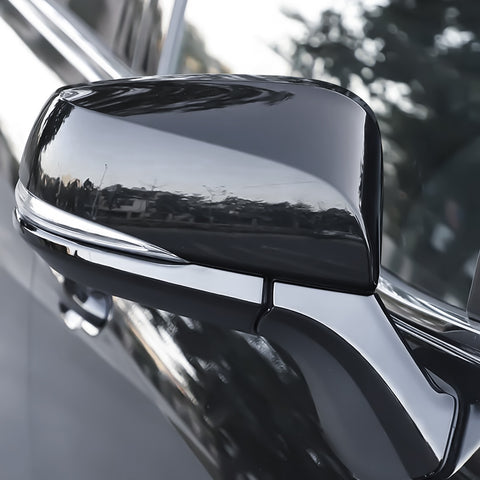 x xotic tech Carbon Fiber Style Rearview Mirror Cover Trim Molding Compatible with Toyota Highlander 2020+, Grand Highlander 2024+, RAV4 2019+, RAV4 Prime 2021+ ABS Car Decoration Exterior Accessories