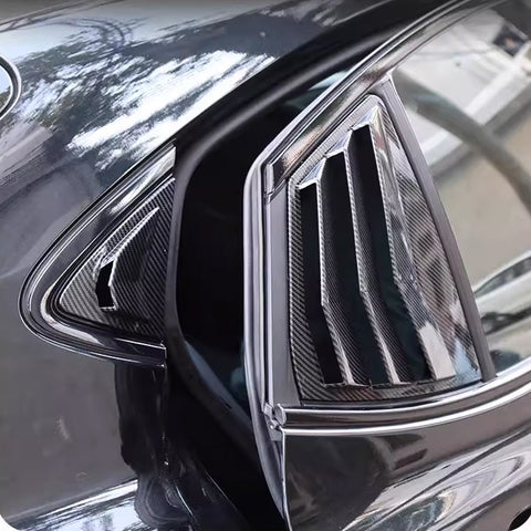 Side Window Louver Blinds Sun Shades Trim For Toyota Camry 2025-2026 Gloss Black