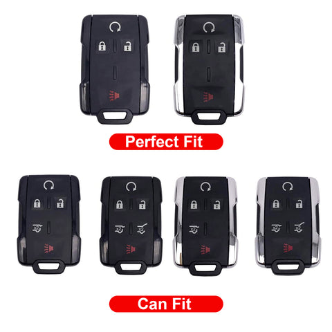 For Chevrolet Suburban GMC Yukon 4 Buttons Remote Key TPU Fob Cover Case Holder