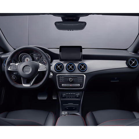 Red Aluminum Air Condition Vent Decoration Cover Trims For Benz CLA GLA Class