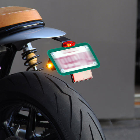 x xotic tech Motorcycle Silicone License Plate Frames, Motorbike License Plate Holder, Rust Proof, Rattle Proof, Weather Proof