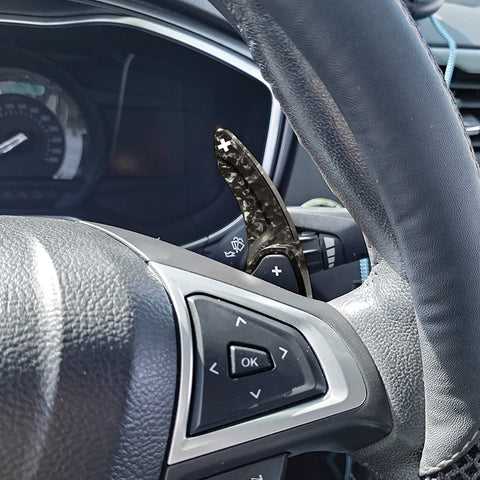Black Forged Texture Paddle Shifter Extension For Ford Fusion Edge Lincoln MKX