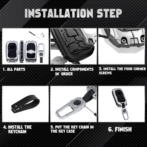 x xotic tech Mech Style Heavy Duty Metal Key Fob Cover Compatible with Mazda CX-5 CX-30 CX-50 CX-70 CX-90 3 6 CX-9 WAZSKE11D01 662F-SKE11D01, Zinc Alloy Key Case Protector Shell Keychain