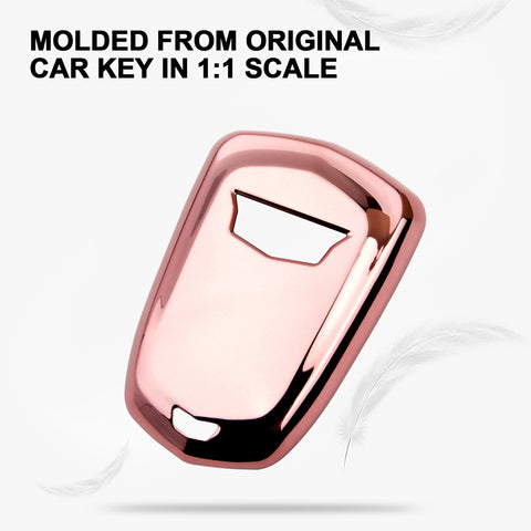 TPU Key Fob Cover w/Keychain For Cadillac ATS CT6 XT5 CTS XTS Escalade #HYQ2AB