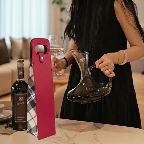 Portable Bottle Wine Gift Bag Champagne Beer Holder for Picnic Party, Christmas