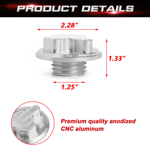 Aluminum Middle Finger Pattern Engine Oil Filler Fuel Filter Tank Cap Cover For Honda Acura