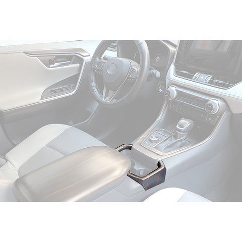 For Toyota RAV4 2019-2024 Wood Grain Water Cup Holder Frame Cover Trim 1X
