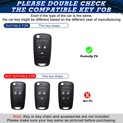 2X Flip Full Cover Remote Key Fob Cover For Chevrolet Camaro Cruze Equinox