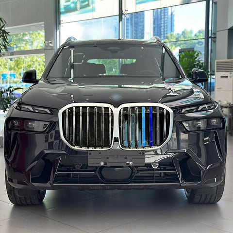 Tri-Colored Front Center Kidney Grille Strips Clip Cover For BMW X7 G07 2023+