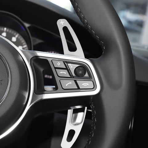 Red Aluminum Paddle Shifter Extension For Porsche Panamera Macan Cayenne 718 918