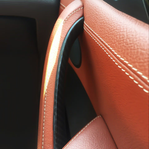 Xotic Tech Car Inner Door Handle Covers, 1PC Front Passenger Side Door Pull Handle Cover Trim Compatible with BMW X3 F25 2010-2016, BMW X4 F26 2014-2017