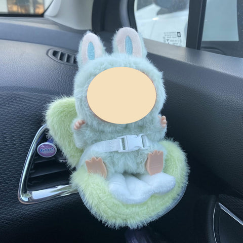 Cute Doll Mini Safety Seat Air Vent Clip Car Interior Decoration Accessories