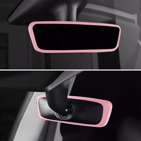 2pcs/Set Screen Edge Rearview Mirror Protector Trim Frame For Tesla Model 3 Y