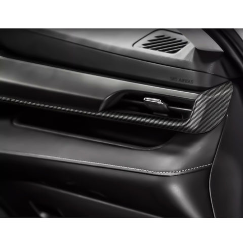 x xotic tech 2Pcs Center Console Dash Board Panel Dial Dashboard Cover Trims Compatible with Toyota Highlander 2020-up Interior Decoration Car Accessories