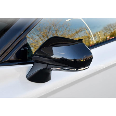 Glossy Black Door Side Rear View Mirror Cover Trim For Toyota Camry 2018-2026