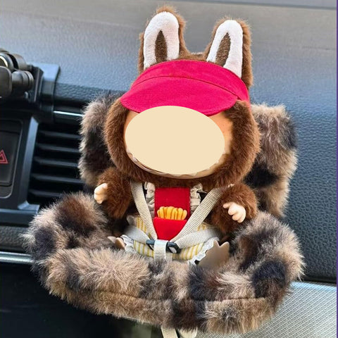 Cute Doll Mini Safety Seat Air Vent Clip Car Interior Decoration Accessories