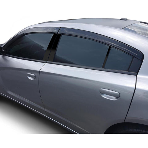 Black Window Pillar Posts Door Trim Piano Cover Kit For Dodge Charger 2011-2021