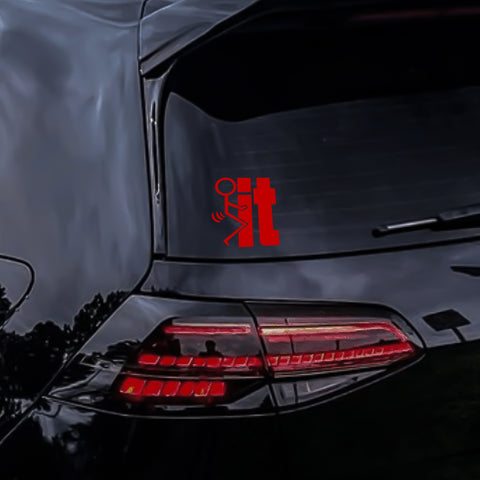 Xotic Tech F*ck-It Funny JDM Sticker Decal Vinyl Graphic for Cars Bumper Window Trucks Vans Walls Laptop 4" x 5"