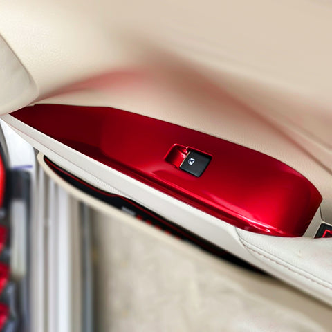 4pcs/Set Window Lift Switch Panel Overlay Trim Fit Toyota Camry 8th Gen 2018-25