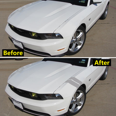 Blue Roll Front Hood Hash Mark Fender Racing Rally Stripes Sticker Vinyl Decal