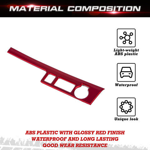 x xotic tech Front Cigarette Lighter Socket USB Outlet Panel Cover Trim Car Accessories Compatible with Toyota Highlander XLE LE L XSE Limited Platinum 2020-up