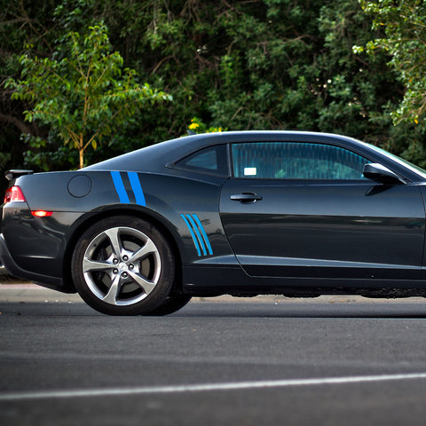 Racing Style Side Vent Fender Stripes Decal Cover For Chevrolet Camaro 2010-15