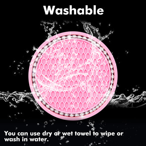 2.75 Inch Silicone Bling Car Cup Holder Insert Coaster Auto Interior Accessories