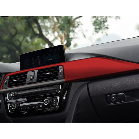 Xotic Tech Dashboard Center Console Stripe Cover Trim,Sporty Red Compatible with BMW F30 F31 F32 F33 F34 F36 3GT 3 4 Series F80 M3