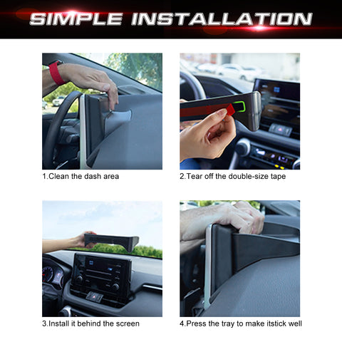 Center Console Dashboard Armrest Box Storage Organizer For Toyota RAV4 2019-2025