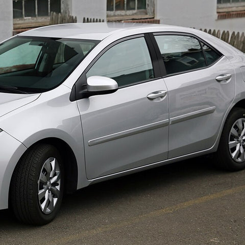 Black Window Pillar Posts Door Trim Piano Cover For Toyota Corolla 2014-2018