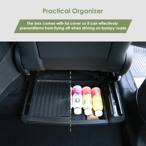 Under Seat Storage Box Organizer Accessories For Tesla Model Y Juniper 2025 2026
