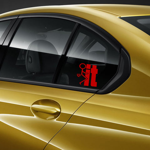 Xotic Tech F*ck-It Funny JDM Sticker Decal Vinyl Graphic for Cars Bumper Window Trucks Vans Walls Laptop 4" x 5"