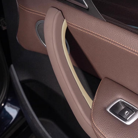 Xotic Tech Car Inner Door Handle Covers, 1PC Front Passenger Side Door Pull Handle Cover Trim Compatible with BMW X3 F25 2010-2016, BMW X4 F26 2014-2017