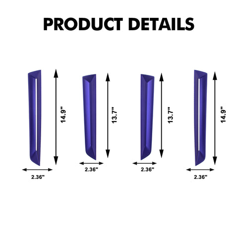 4x Sporty Style Red Side Door Strip Cover Trims For Honda Civic 11th Gen 2022