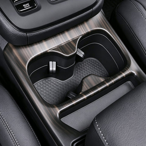 Wood/ Carbon Style Console Cup Holder Frame Trim Accessories For Honda CRV 23-up