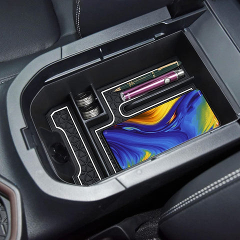 Anti-slip Armrest Secondary Storage Tray Organizer For Toyota RAV4 2019-2023