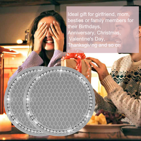 2.75 Inch Silicone Bling Car Cup Holder Insert Coaster Auto Interior Accessories