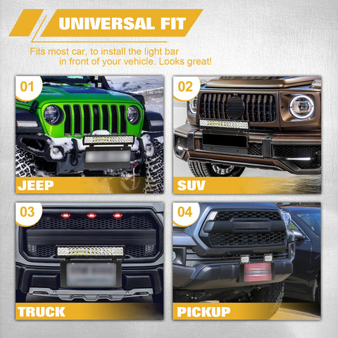 Bolt-on License Plate Mount Bracket Holder Light Bar For Ford F150 Raptor Bronco