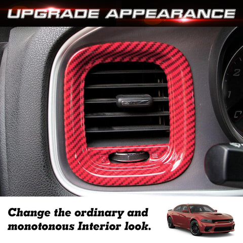 Dash Navigation Screen Air Vent Outlet Molding Cover For Dodge Charger 2015-23