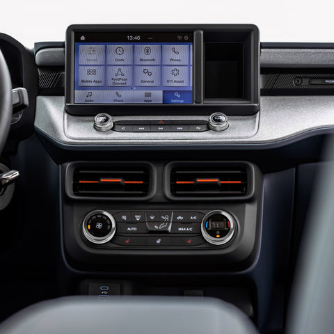 Air Conditioner Headlight Switch Knob, Headlight Volume Radio Control Knob Ring Cover, Compatible with Ford Maverick 2022 2023 (Aluminum Alloy, Silver) -5PCS