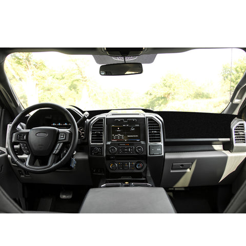 Pre-cut Suede Dashboard Carpet Pad Cover Sun Protector For Ford F150 15-2020