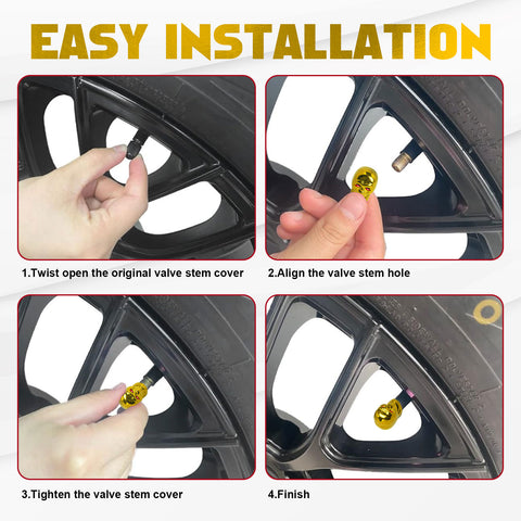 Skull Style Tire Stem Valve Caps Wheel Valve Covers Car Dustproof Tires Cap 8pcs